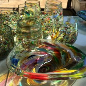Art glass tableware by Gerry Reilly -48